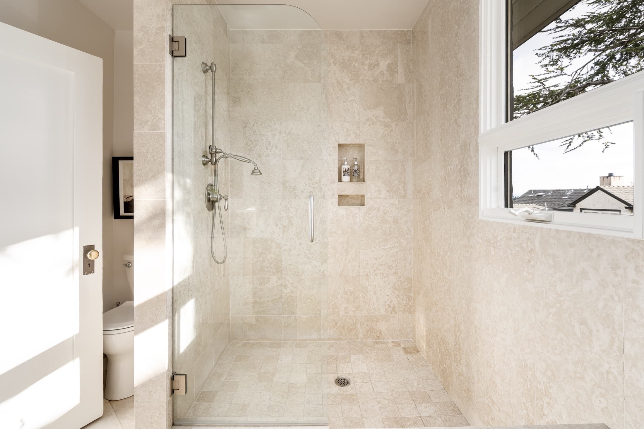 The stone shower.