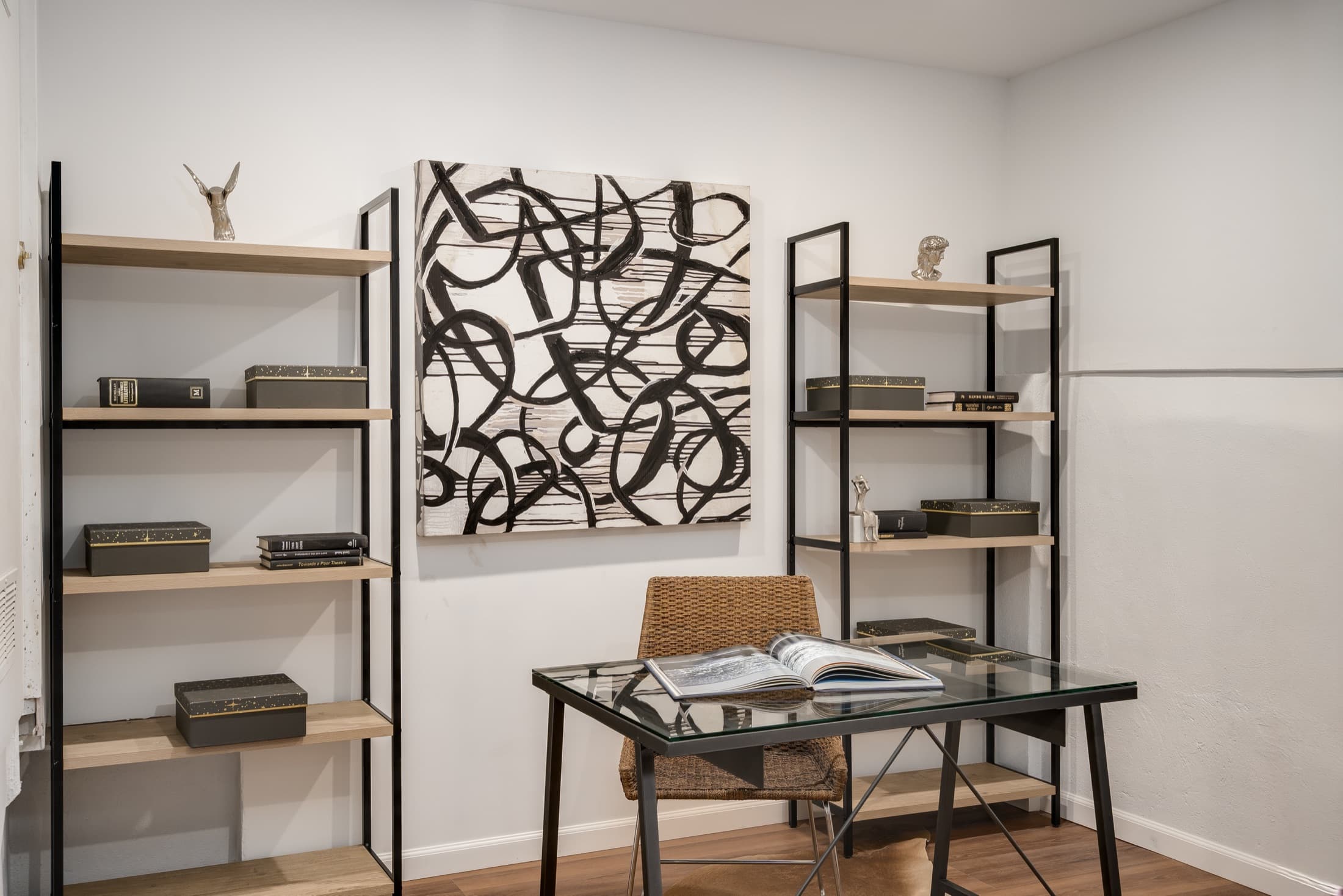 The lower-level study.